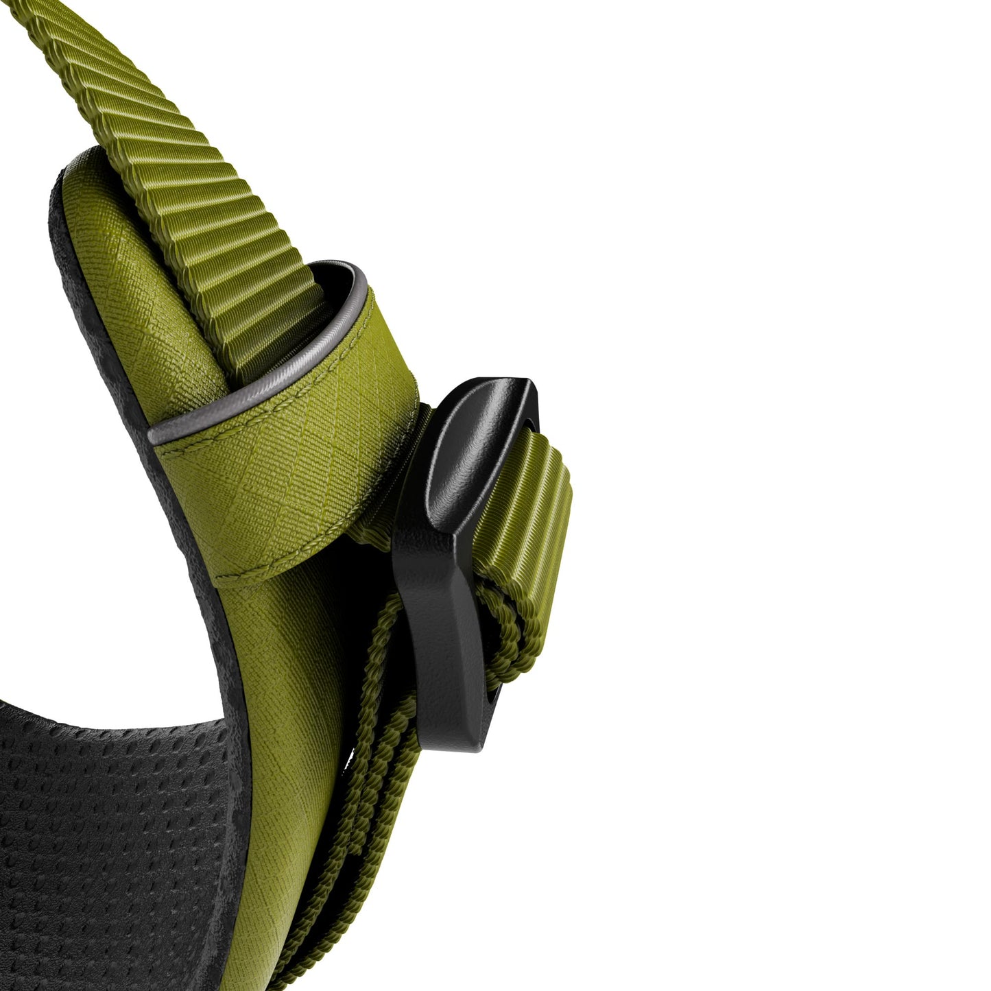 Air Mesh Harness - Anti-Pull, With Handle, Non Restrictive & Adjustable - Olive Green