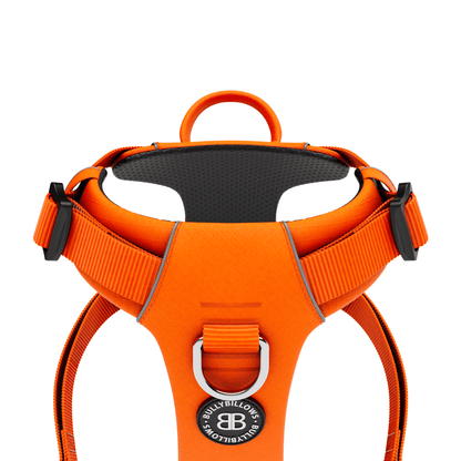 Air Mesh Harness - Anti-Pull, With Handle, Non Restrictive & Adjustable - Orange