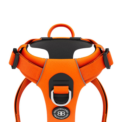Air Mesh Harness - Anti-Pull, With Handle, Non Restrictive & Adjustable - Orange