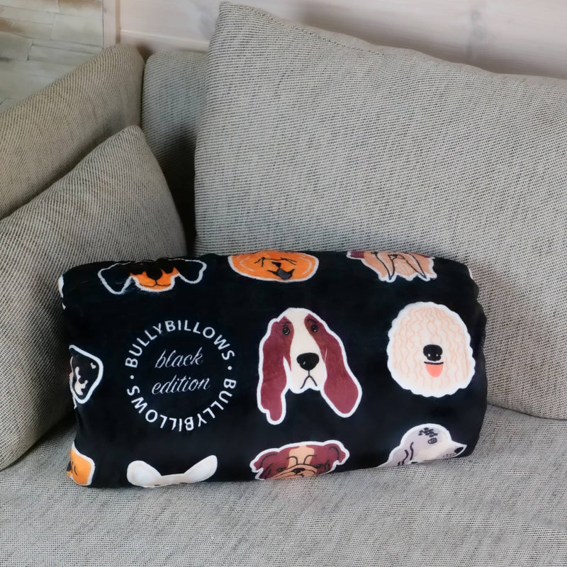 Black Edition Luxury Dog & Human Blanket BullyBillows Wholesale
