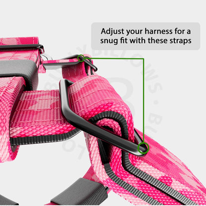 TRI-Harness® | Anti-Pull, Adjustable & Durable - Dog Trainers Choice -  CAMO Bubblegum v2.0