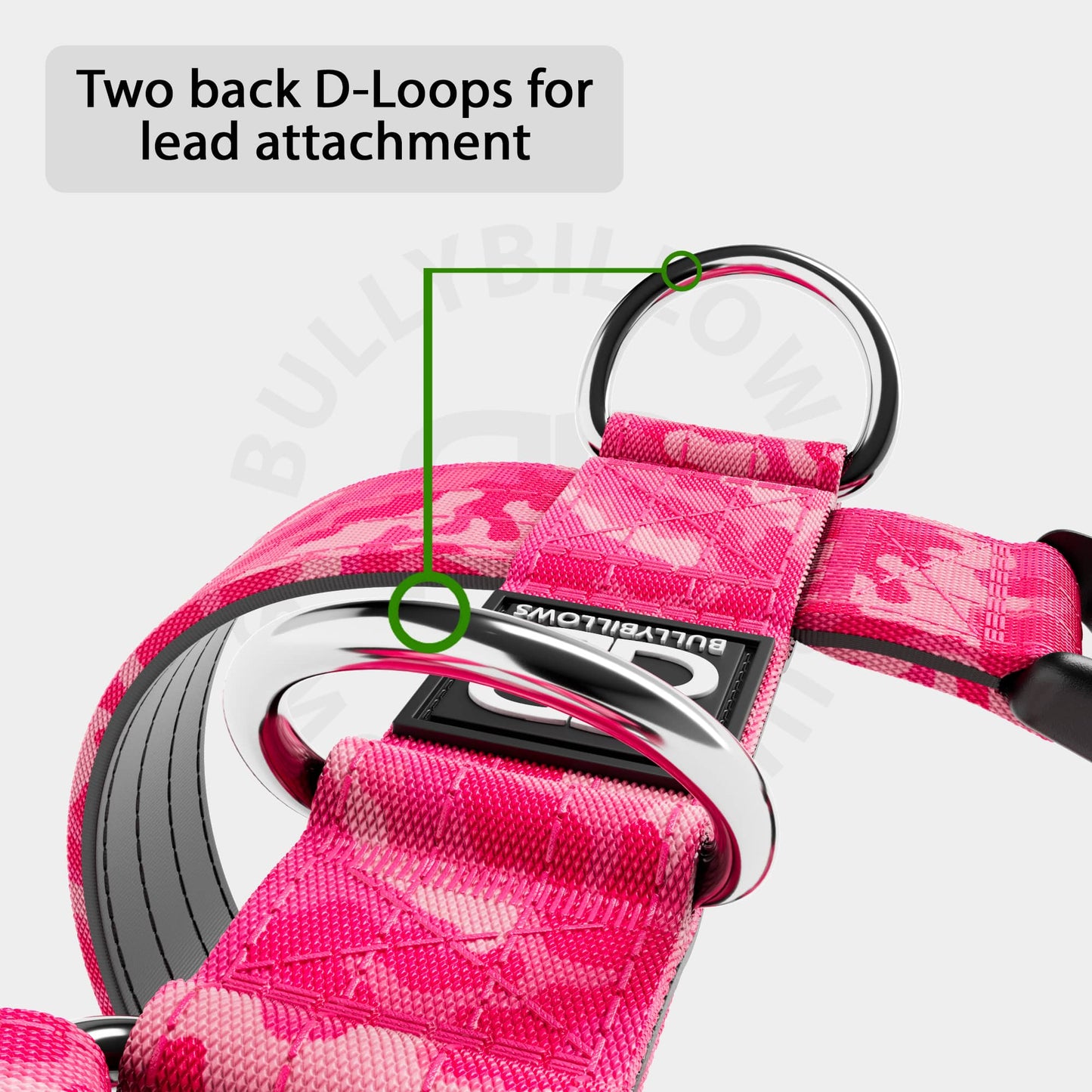 TRI-Harness® | Anti-Pull, Adjustable & Durable - Dog Trainers Choice -  CAMO Bubblegum v2.0