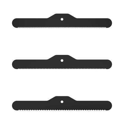 BullyBilows 3-Piece Spare Deshedding Blade Set - Black