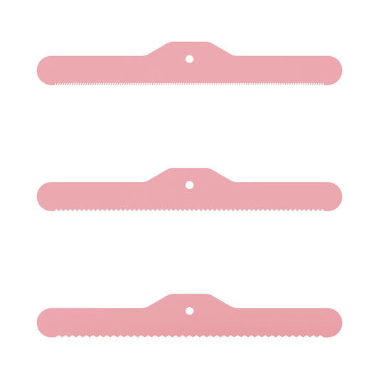 BullyBilows 3-Piece Spare Deshedding Blade Set - Pink