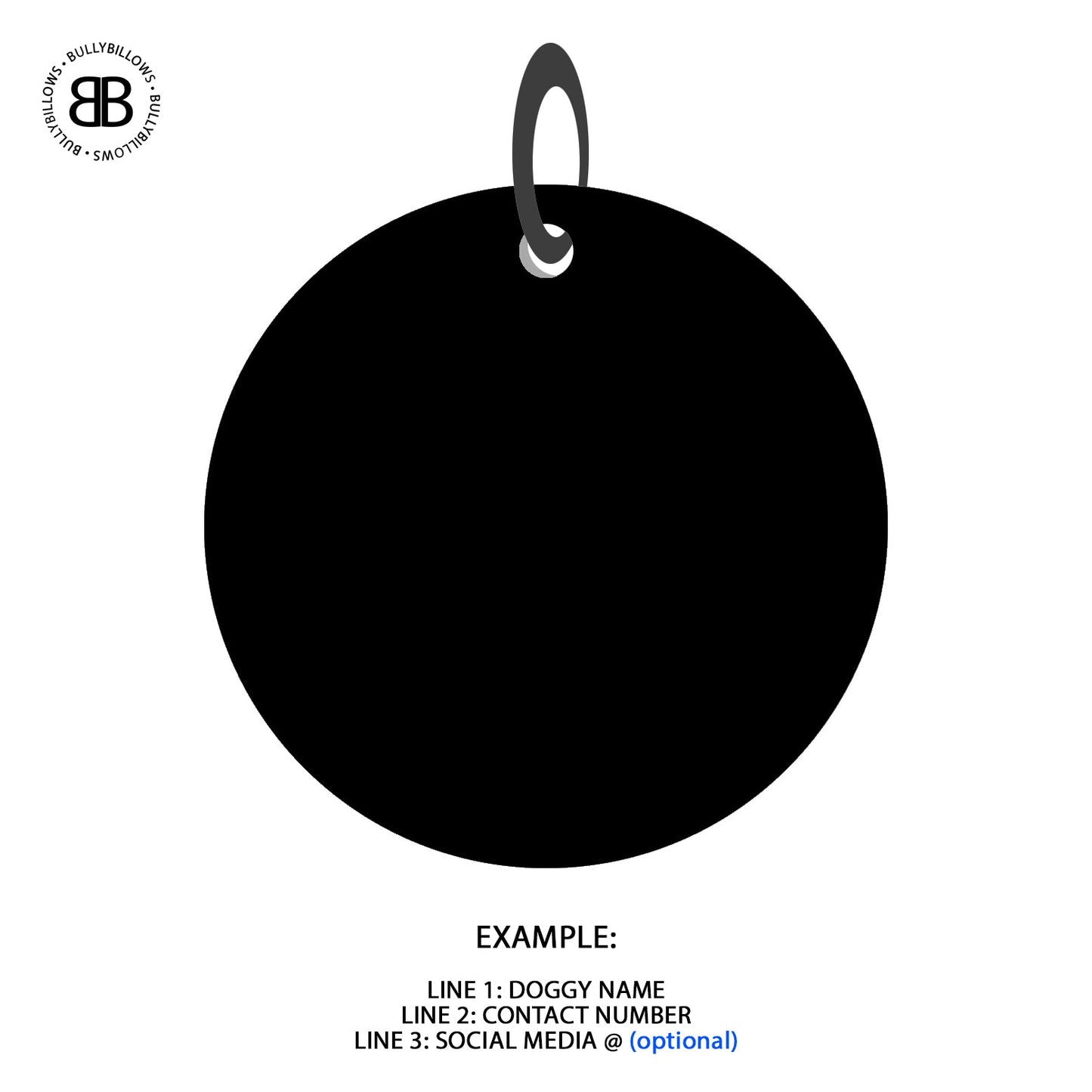ID Dog Tag - Black (With Gift Box)