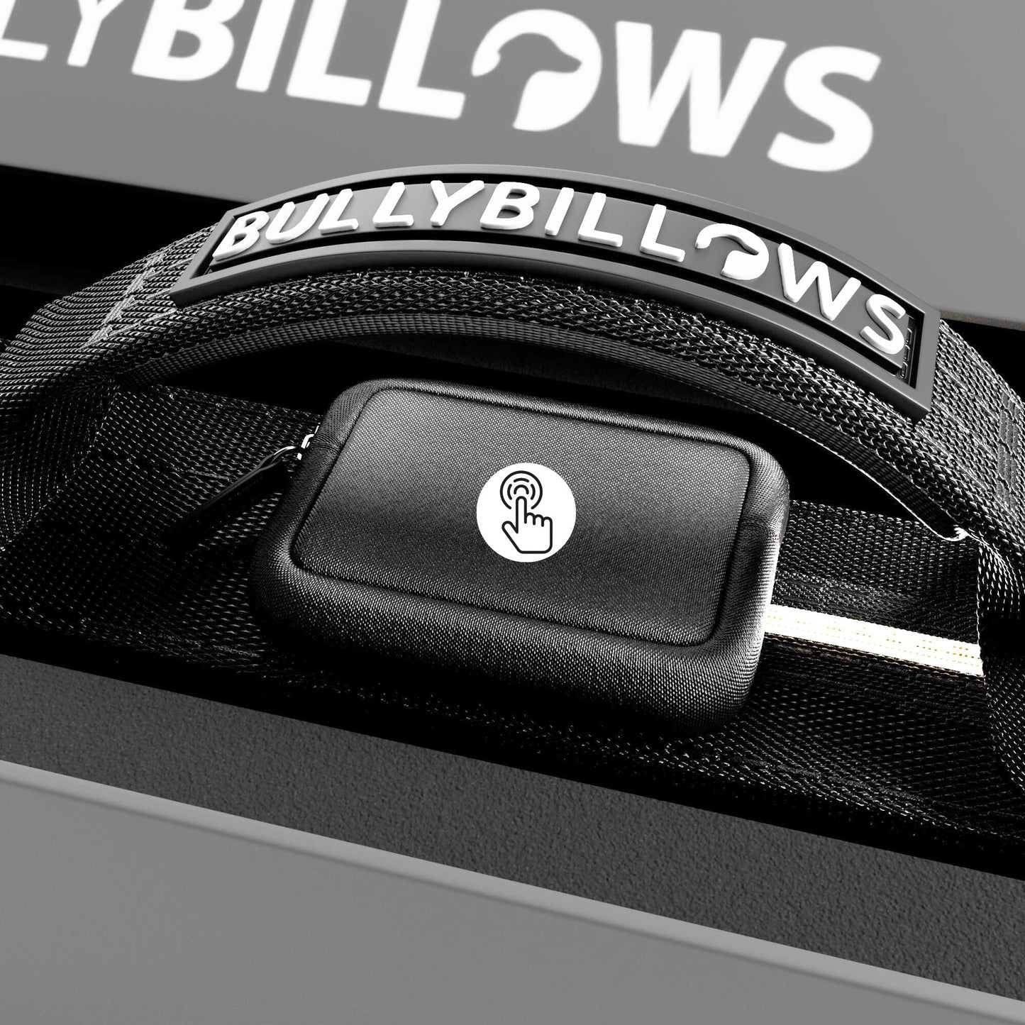4cm Light Up LED Combat® Collar | Handle - Black
