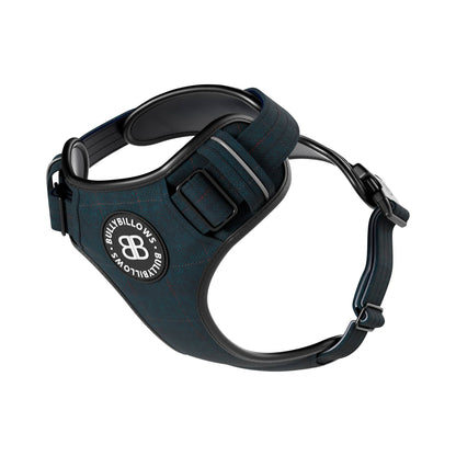 Premium Comfort Tweed Harness | Non Restrictive & Adjustable - Midnight Blue