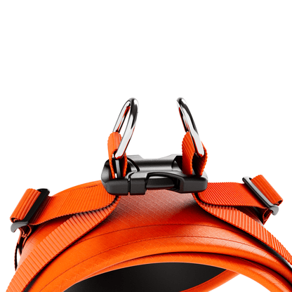 Boomerang Harness - Non Restrictive, Lightweight, Small - Medium Breeds - Orange