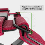 TRI-Harness® | Anti-Pull, Adjustable & Durable - Dog Trainers Choice - Burgundy v2.0