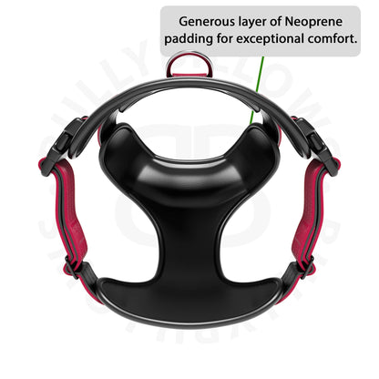 Premium Comfort Harness | Non Restrictive & Adjustable - Burgundy v2.0
