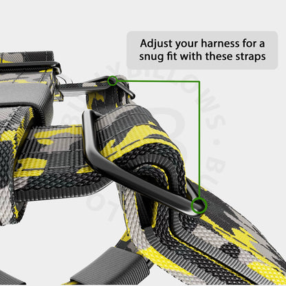 TRI-Harness® | Anti-Pull, Adjustable & Durable - Dog Trainers Choice -  CAMO Lightning v2.0