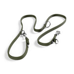 Double Ended Training Lead | All Breeds - Durable & Soft 2m Lead - Khaki