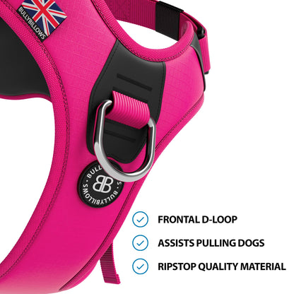 Hurricane Harness - Non Restrictive, With Handle, Adjustable & Reflective - All Breeds - Carminerose
