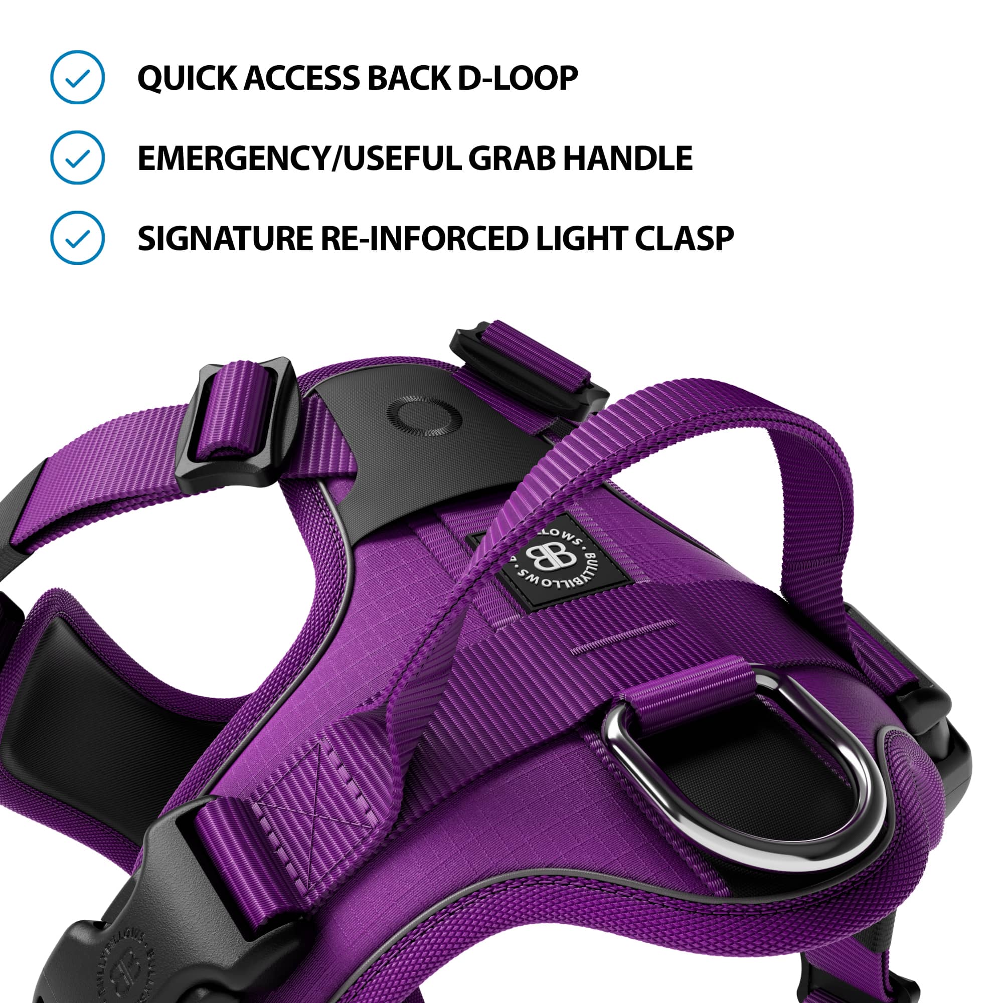 Light purple shop dog harness