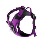 Hurricane Harness - Non Restrictive, With Handle, Adjustable & Reflective - All Breeds - Purple