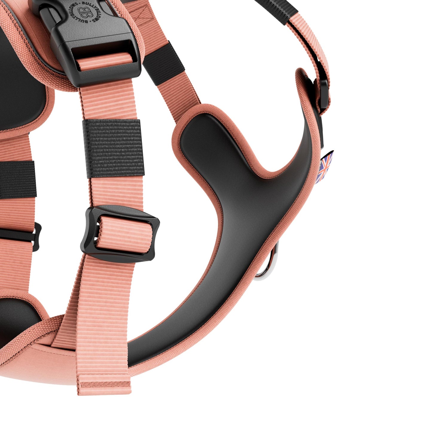 Hurricane Harness - Non Restrictive, With Handle, Adjustable & Reflective - All Breeds - Pink
