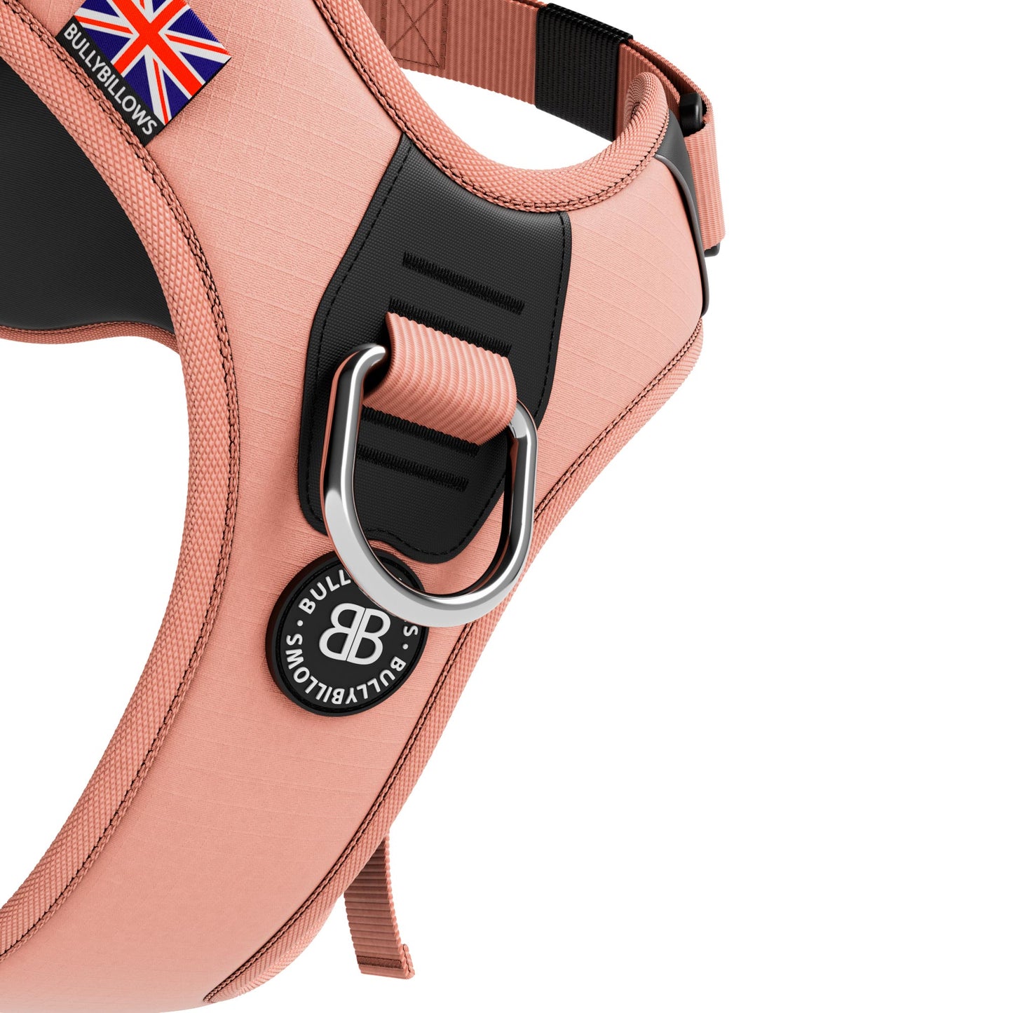 Hurricane Harness - Non Restrictive, With Handle, Adjustable & Reflective - All Breeds - Pink