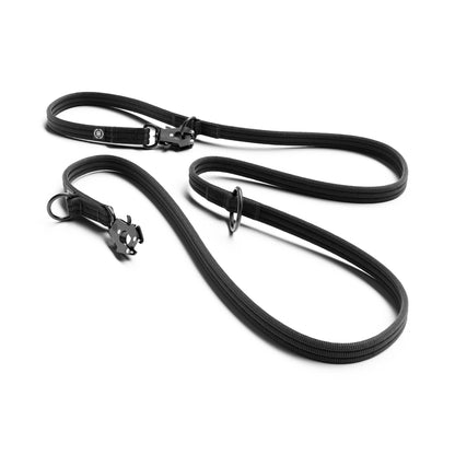 Lightweight Training Double Ended Dog Lead | 2m Length - Black