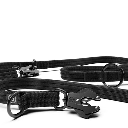 Lightweight Training Double Ended Dog Lead | 2m Length - Black