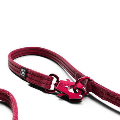 Lightweight Training Double Ended Dog Lead | 2m Length - Burgundy