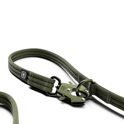 Lightweight Training Double Ended Dog Lead | 2m Length - Khaki