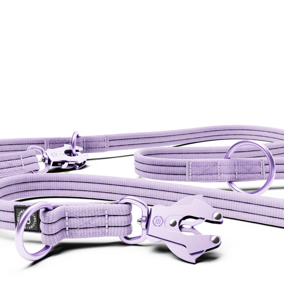 Lightweight Training Double Ended Dog Lead | 2m Length - Lavender Ube