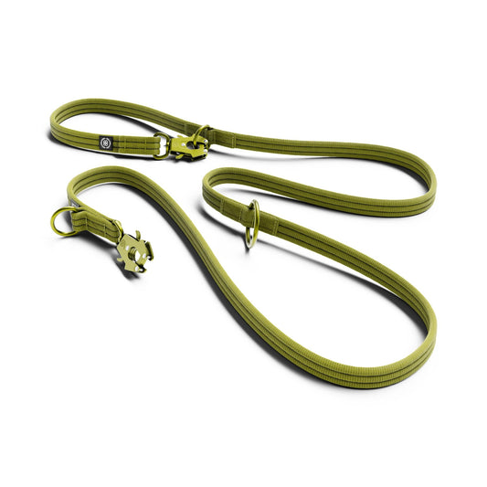 Lightweight Training Double Ended Dog Lead | 2m Length - Olive Green