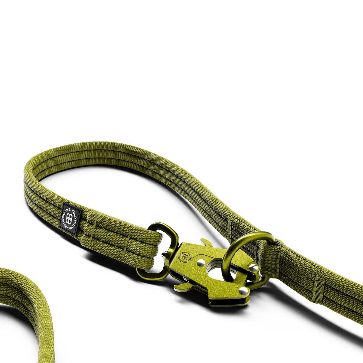Lightweight Training Double Ended Dog Lead | 2m Length - Olive Green