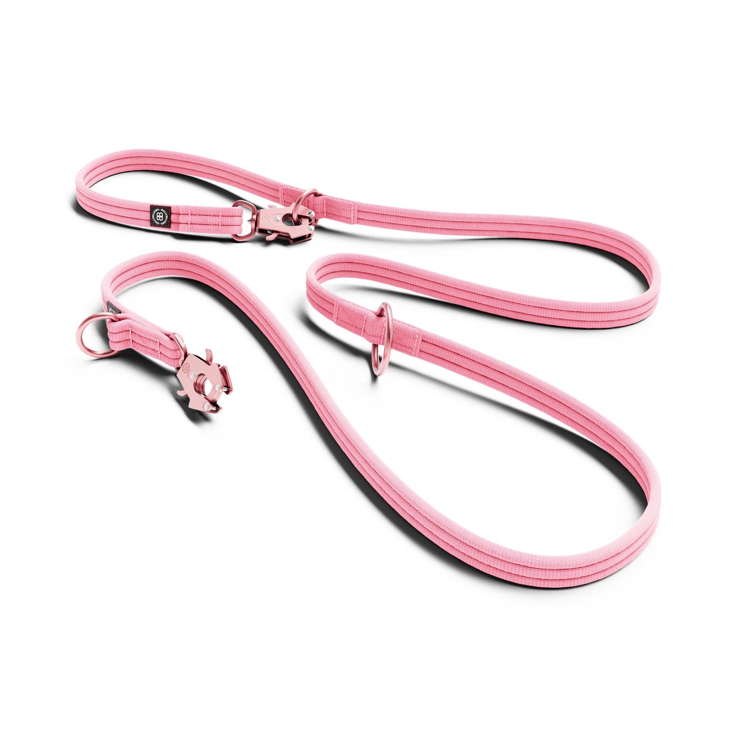 Lightweight Training Double Ended Dog Lead | 2m Length - Pink
