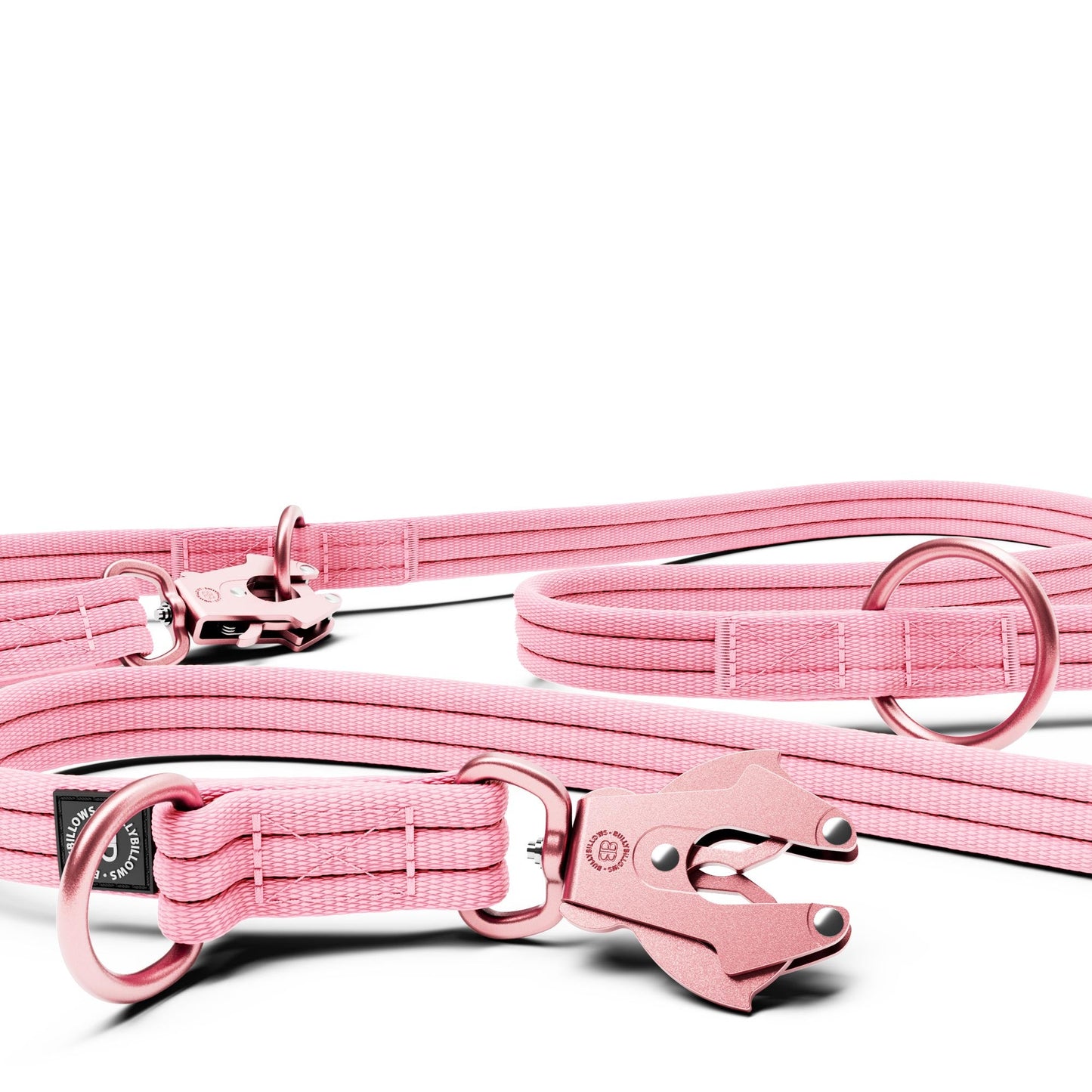 Lightweight Training Double Ended Dog Lead | 2m Length - Pink