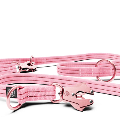 Lightweight Training Double Ended Dog Lead | 2m Length - Pink