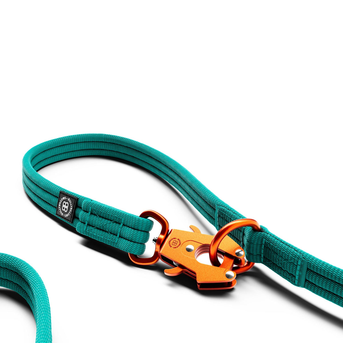 Lightweight Training Double Ended Dog Lead | 2m Length - Turqouise x Orange
