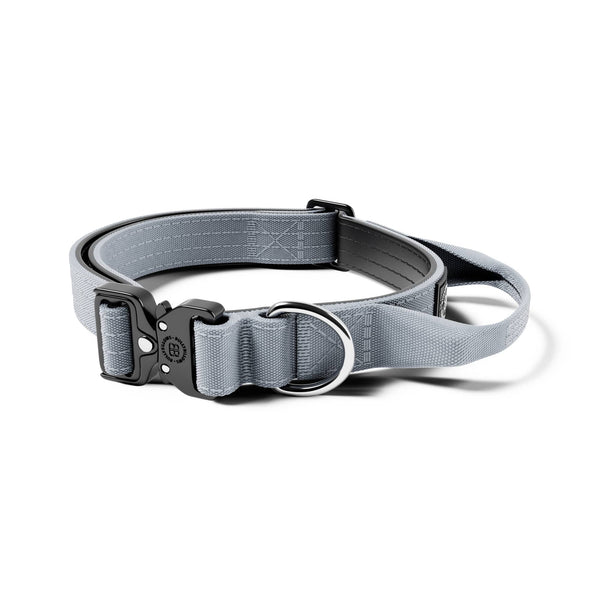 2.5cm Combat® Collar | With Handle & Rated Clip - Metal Grey v2.0