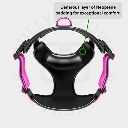 Premium Comfort Harness | Non Restrictive & Adjustable - Magenta