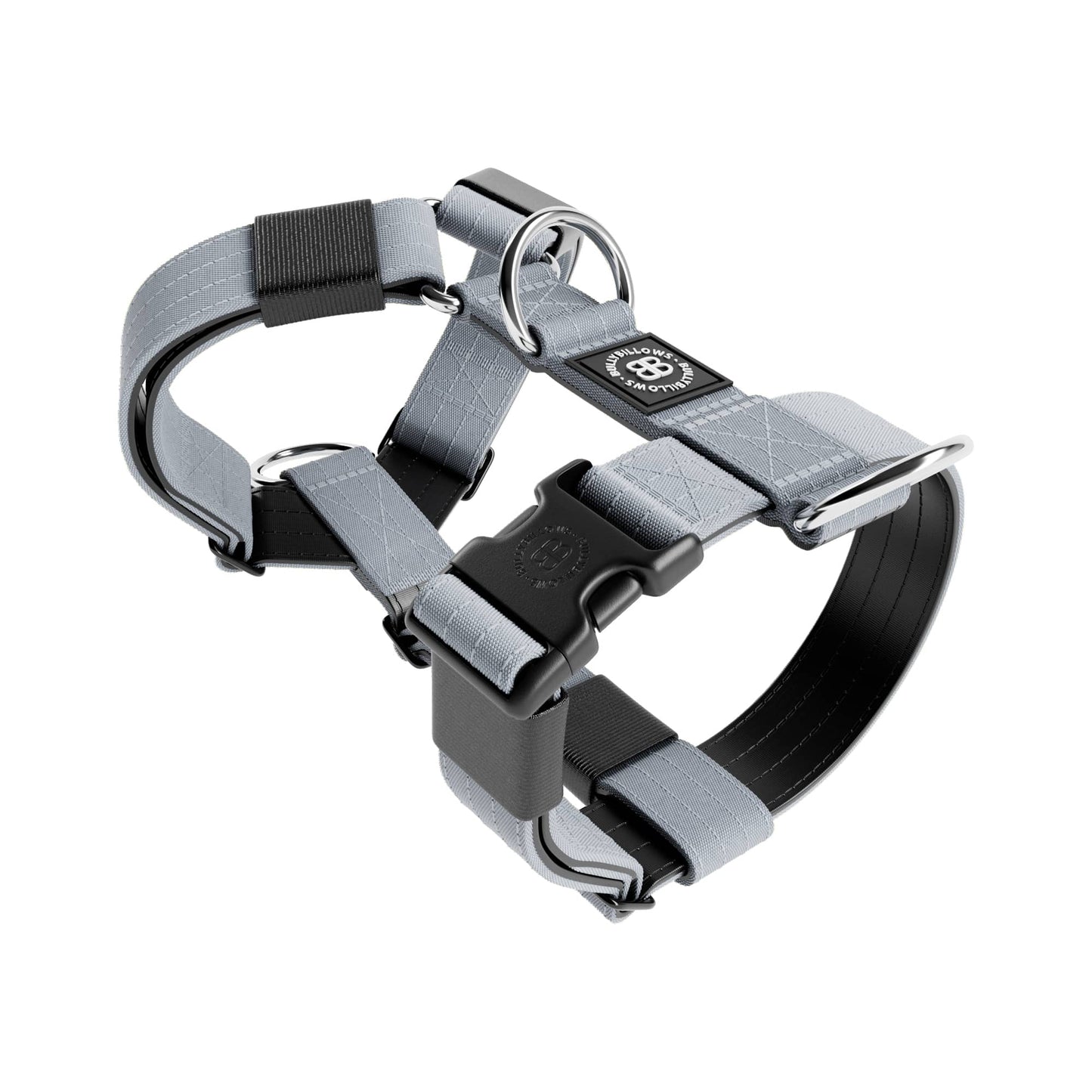 TRI-Harness® | Anti-Pull, Adjustable & Durable - Dog Trainers Choice - Metal Grey v2.0