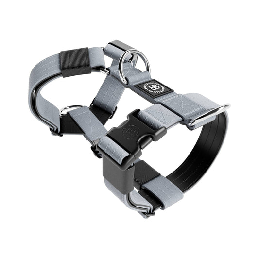 TRI-Harness® | Anti-Pull, Adjustable & Durable - Dog Trainers Choice - Metal Grey v2.0