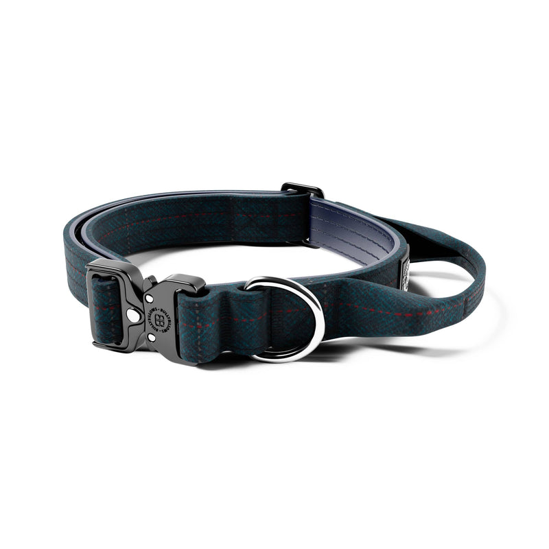2.5cm Tweed Combat® Collar | With Handle & Rated Clip - Midnight Blue