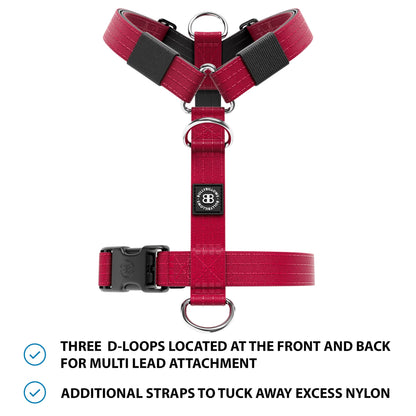 Training No Pull TRI-Harness® | Small Breeds - Burgundy