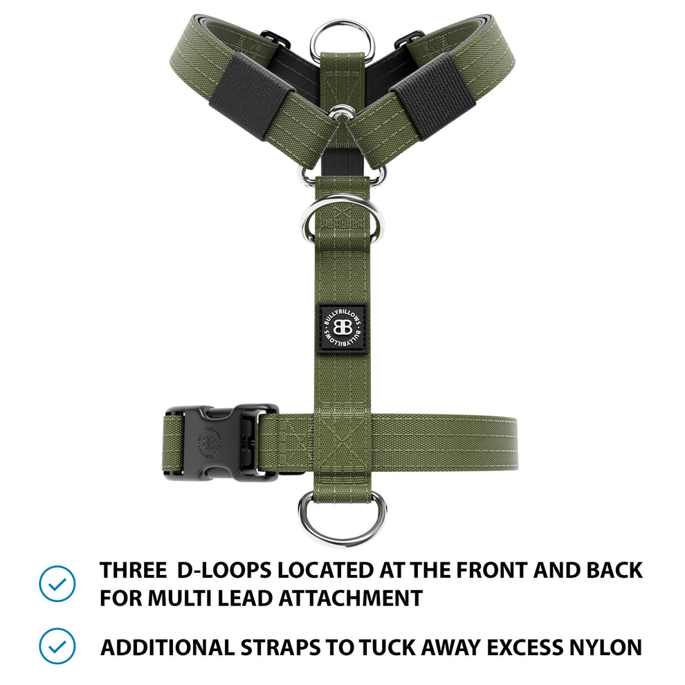 Training No Pull TRI-Harness® | Small Breeds - Khaki – BullyBillows ...