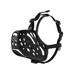 Cage Muzzle - Flexible TPE Material | S-XL Breeds - Black