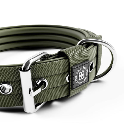 4cm Pin Collar | With Handle & Robust Hardware - Khaki