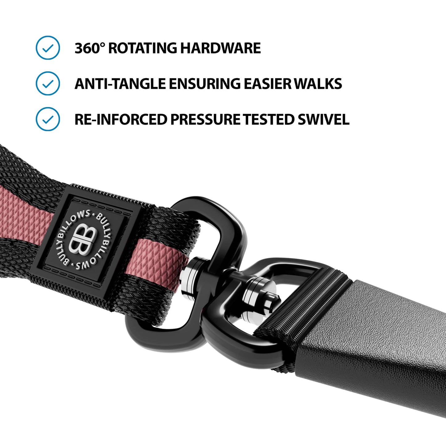 Slip Lead | Anti-Pull & Anti-Choking Training Lead -  Pink