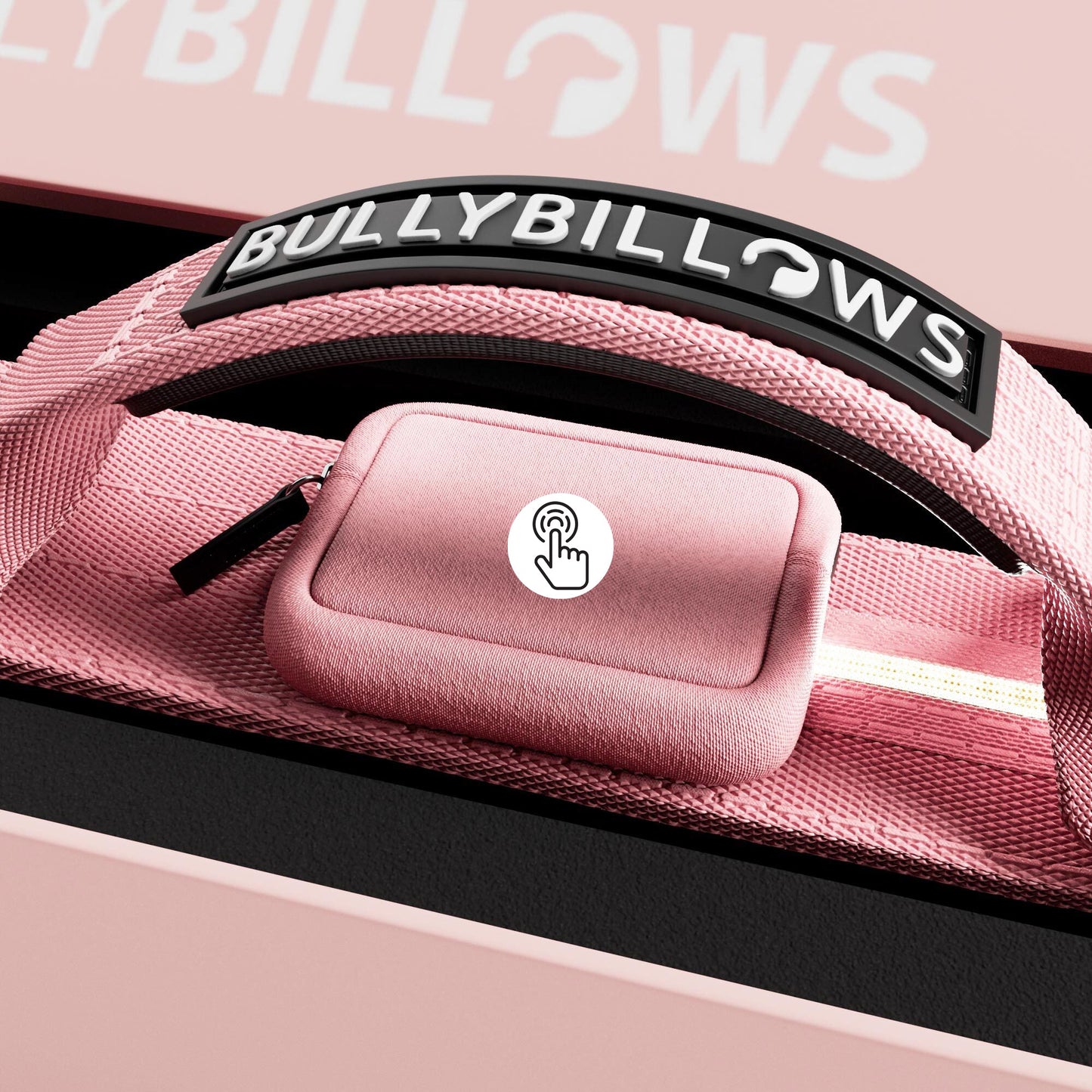 4cm Light Up LED Combat® Collar | Handle - Pink