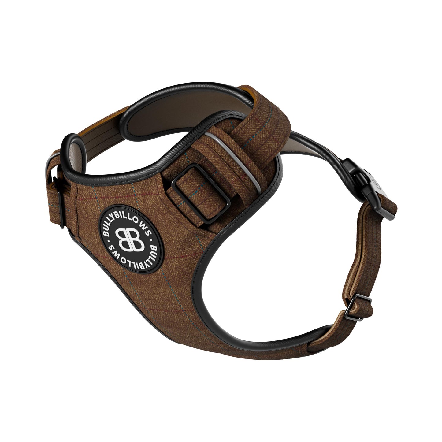 Premium Comfort Tweed Harness | Non Restrictive & Adjustable - Classic Tan