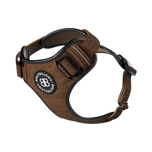 Premium Comfort Tweed Harness | Non Restrictive & Adjustable - Classic Tan