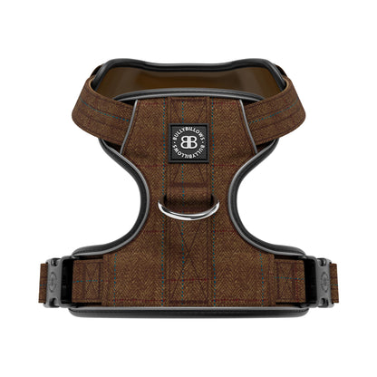 Premium Comfort Tweed Harness | Non Restrictive & Adjustable - Classic Tan