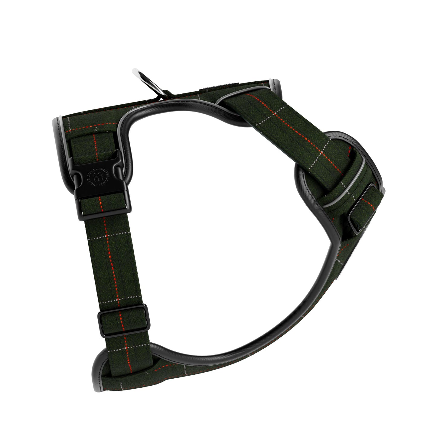 Premium Comfort Tweed Harness | Non Restrictive & Adjustable - Forest Green
