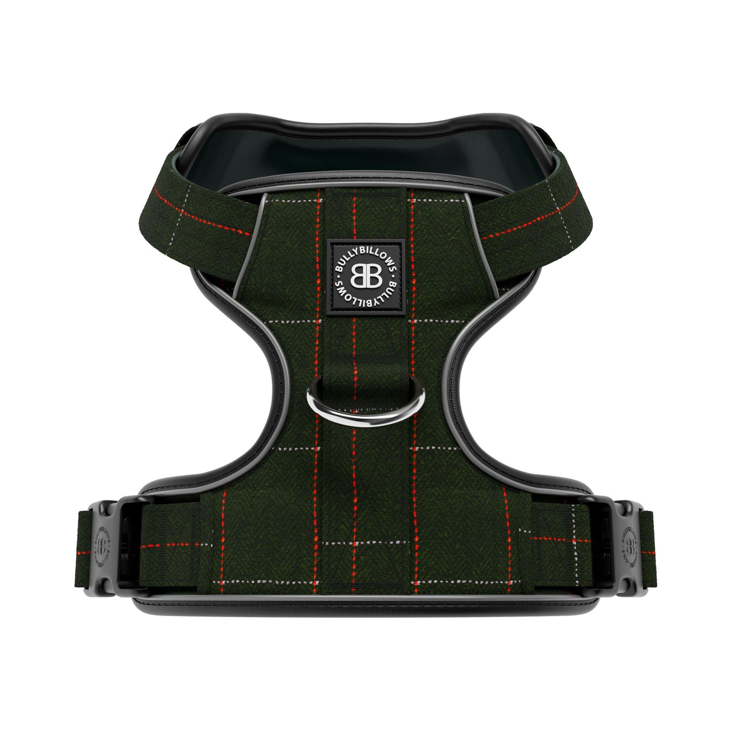 Premium Comfort Tweed Harness | Non Restrictive & Adjustable - Forest Green
