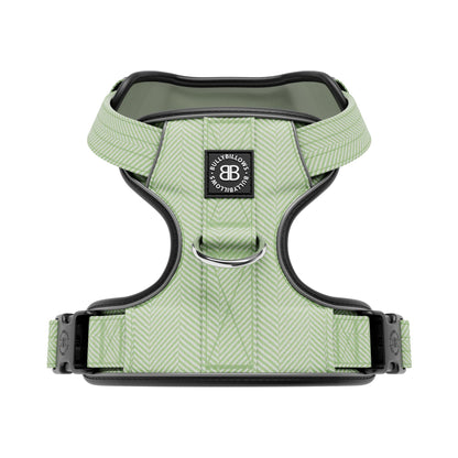 Premium Comfort Herringbone Harness | Non Restrictive & Adjustable - Mint Green