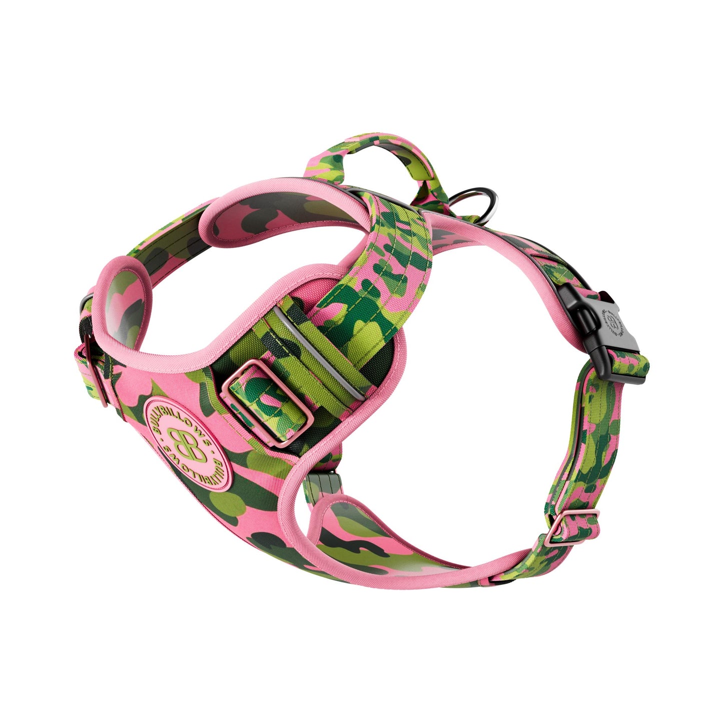 Comfort Premium Harness | Non Restrictive - Pink Camouflage